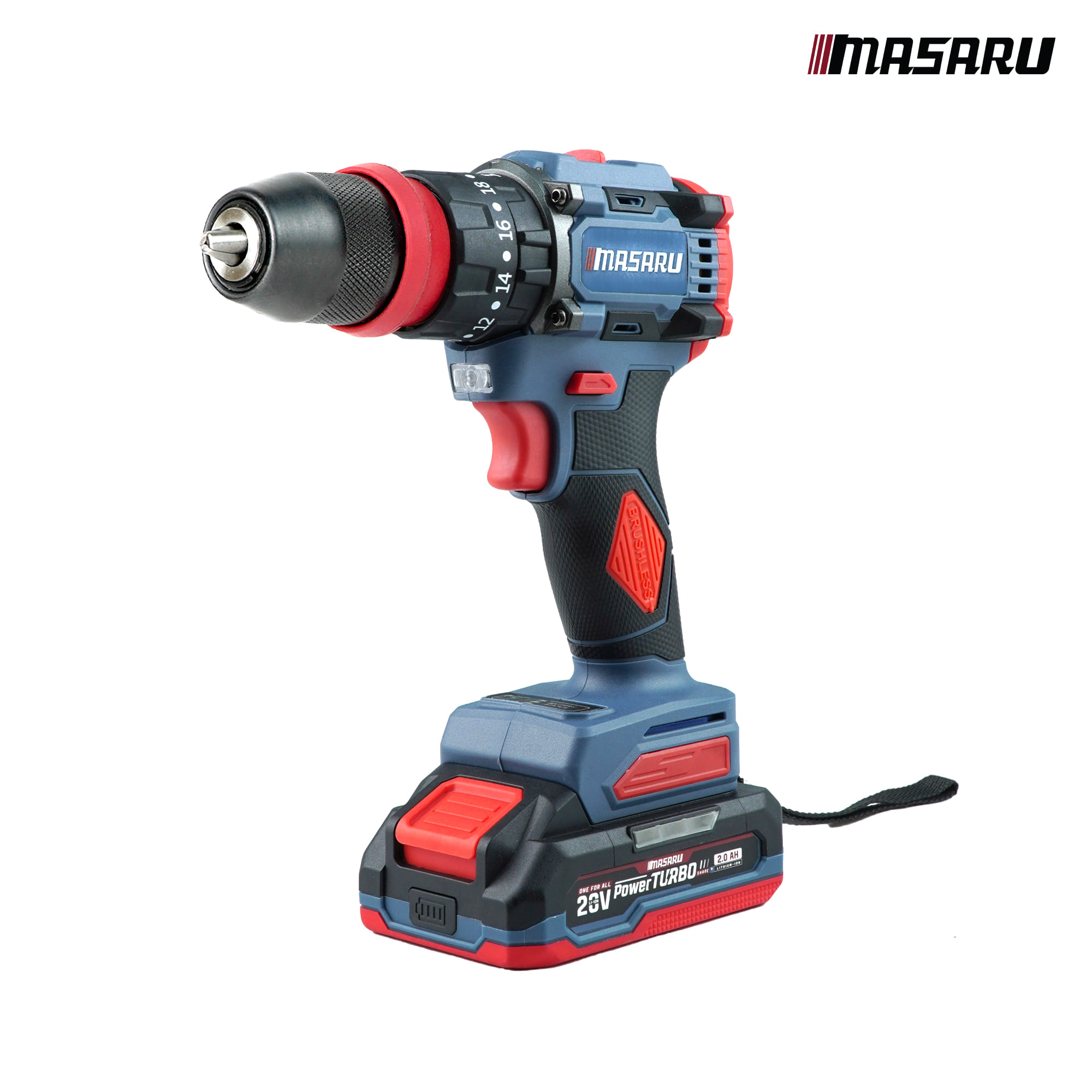 ชุดเซ็ตสว่านไขควงเจียรไร้สาย MASARU 20V รุ่น SCCG-105 (พร้อมแบตเตอรี่)_3